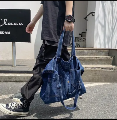 Джинсовая сумка через плечо для женщин Сумка через плечо Повседневные джинсовые  сумки Женские сумки Джинсовая сумка – лучшие товары в онлайн-магазине Джум  Гик