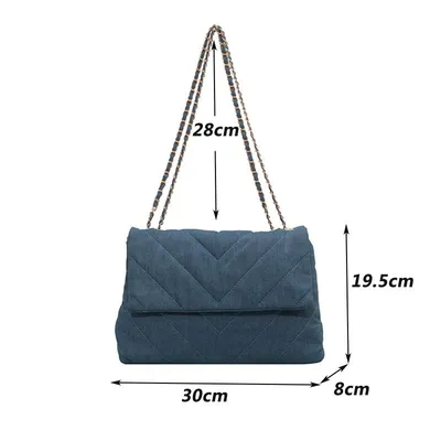 Винтажные женские джинсовые сумки на плечо с цветочным рисунком, простая  синяя сумка для джинсов, вместительная модная женская сумка-тоут, сумка-мессенджер  для покупок | AliExpress