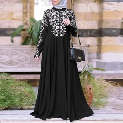 Платье, платье, кафтан, исламские женщины, макси, простроченное арабское  кружевное Абая, мусульманское женское платье, платье без рукавов, свитер,  платья для женщин | AliExpress