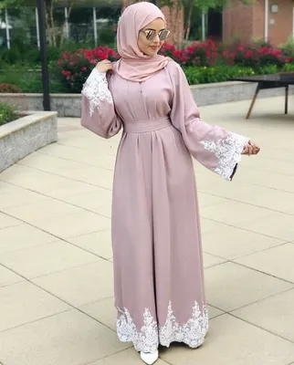 Мусульманская мода Исламская одежда Вечернее платье Женское длинное платье  с круглым вырезом и длинным рукавом с вышивкой и принтом – купить по низким  ценам в интернет-магазине Joom