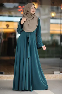Женское ТРАПЕЦИЕВИДНОЕ вечернее платье, голубое официальное элегантное  Тюлевое платье с бусинами и цветами, мусульманское платье для выпускного  вечера, длинное бальное платье с рукавами | AliExpress