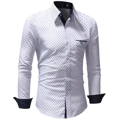 Мужские Рубашки 2020 Бренда Мода Мужская Рубашка С Длинными Рукавами Топа  От 1 565 руб. | DHgate