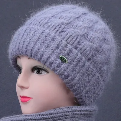 3 в 1, модные зимние теплые женские шапки-бини | AliExpress