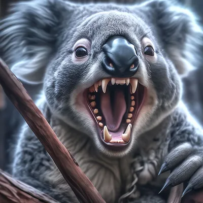 Влажная коала в эвкалипте стоковое изображение. изображение насчитывающей  кругло - 39700433