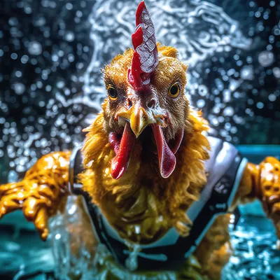 Мокрая курица... | Пикабу