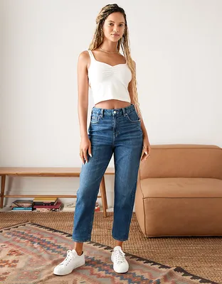 Crop Top and Mom Jeans - La Petite Pear