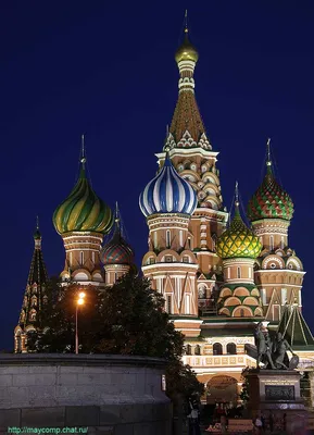 Цифровые фотографии Москвы. Ночная Красная площадь.