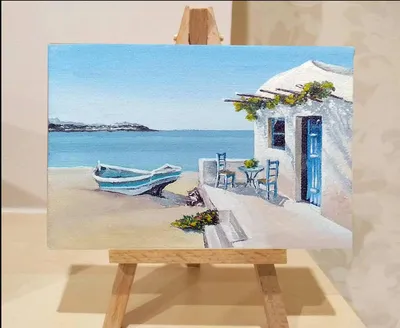 Картина художника Екатерина Дом у моря в стиле Реализм интернет магазин  SwamiArt