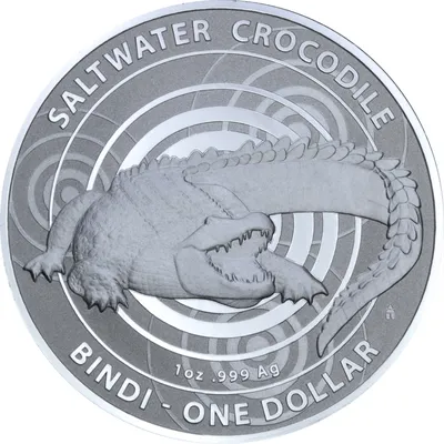 Ниуэ 2 доллара 2017г. серия \"Короли континентов\": Морской крокодил.