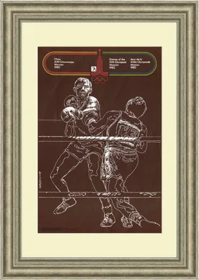 Бокс. Советский плакат к Олимпиаде 1980 года - купить в Москве, цены на  Мегамаркет
