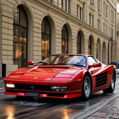 Ferrari Testarossa, Москва, стиль …» — создано в Шедевруме