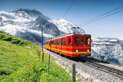 Картины Поезда \"Железная дорога Юнгфрау в Швейцарии\" - арт 028000013 |  Купить в интернет-магазине Фото в дом - Фото в дом