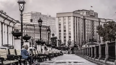 Скачать обои москва, ретро, город, moscow, retro разрешение 1920x1080 #71928