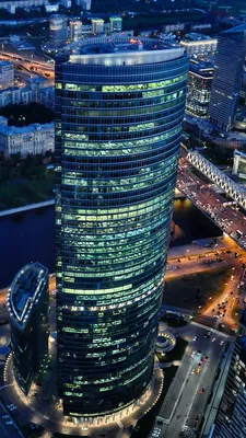 Москва-Сити, небоскребы, город Обои 1080x1920 iPhone 6 Plus, 7 Plus, 8 Plus