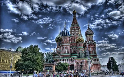 Скачать обои собор, москва, кремль, храм василия блаженного, россия  разрешение 2560x1440 #47518