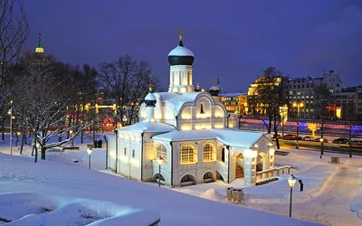 Картинка Москва Церковь Россия Church Of The Conception Of 1920x1200