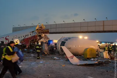 Фото авиакатастрофы во Внуково - Интересные фото