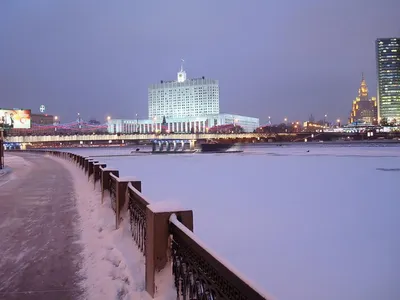 Обои для рабочего стола Москва, зима, МИД России фото - Раздел обоев:  Вокруг света