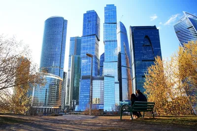деловой центр москва сити и окрестности осенью Фото Фон И картинка для  бесплатной загрузки - Pngtree