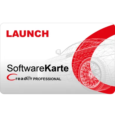 Software Aktualisierungskarte Creader Professional MOT II, MOT III- PKW 12  Monate - LAUNCH Europe