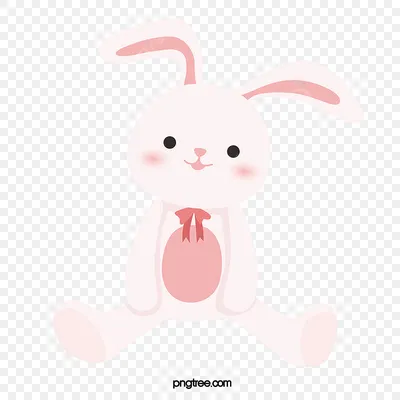 милый пушистый кролик PNG , кролик, Мультфильм, мультяшный заяц PNG  картинки и пнг PSD рисунок для бесплатной загрузки