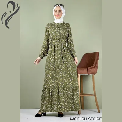 Купить Мусульманское платье с цветочным узором для женщин, турецкие платья,  исламская одежда, платья больших размеров, Дубай, абая, хиджаб, джилбаба,  вуалирующая одежда | Joom