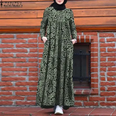 Купить Длинное женское платье-хиджаб с воротником-бантом Исламская  мусульманская одежда Высококачественная ткань Сделано в Турции Новый сезон  2021 года Арабский Дубай | Joom