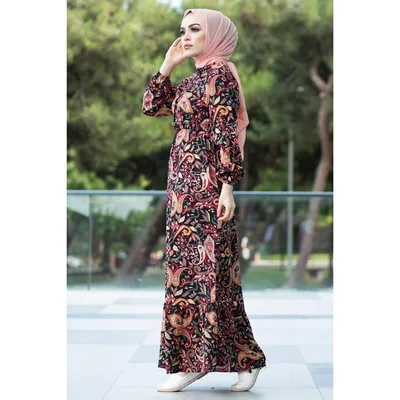 Купить Ткань в клетку без подкладки Мусульманская мода | Новый сезон |  Турецкая женская одежда Скромное платье Дубай Абая Турция Ислам | Joom