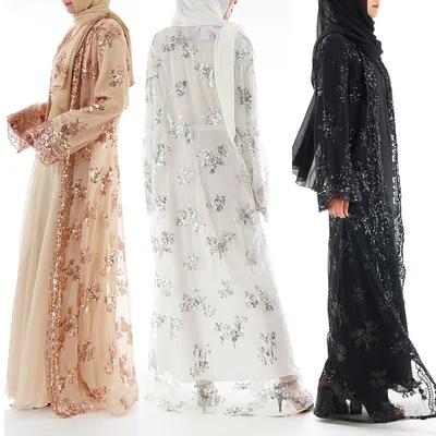 Мусульманские платья абайя в Индии, Турции, для женщин, свадебное вечернее  платье, элегантное шифоновое платье с вышивкой и пояс size S צֶבַע As the  picture