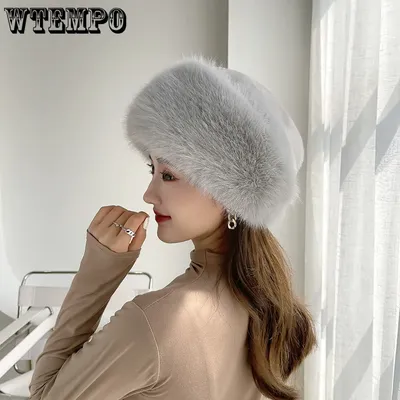 Меховые шапки WTEMPO, Женские Новые Теплые Лыжные шапки для снега, женские  шапки-бомберы из искусственного лисьего меха, Женские ветрозащитные зимние  шапки, русские шапки, ушанка | AliExpress