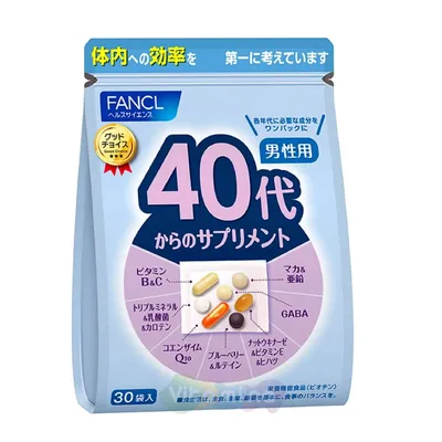 Fancl Комплексные витамины для мужчин от 40 до 50 лет купить в  интернет-магазине Vitamina, цена, отзывы