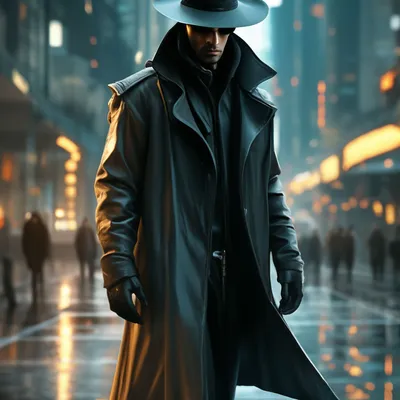 Красивый человек в шляпе в темноте Стоковое Изображение - изображение  насчитывающей черный, злодеяние: 60834153