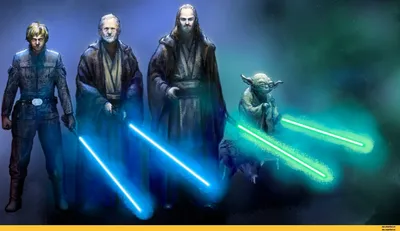 Звездные Войны (Star Wars) :: красивые картинки :: три мужика и Мастер Йода  :: светлая сторона :: фэндомы / картинки, гифки, прикольные комиксы,  интересные статьи по теме.