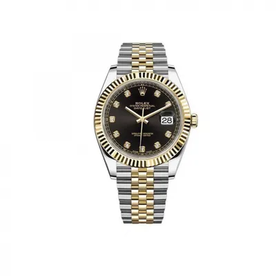 часы мужские Rolex DateJust Black jubilee gold 116333 купить копию в москве