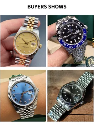 Часы Rolex мужские наручные со стальным ремешком, повседневные, с  календарем, постоянное движение, 20 мм, адаптация к ROLEX Rolex | AliExpress