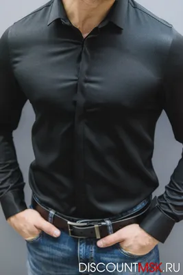 Черная мужская рубашка