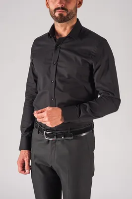 Черная мужская рубашка. Арт.:5-706-3 – купить в магазине мужской одежды  Smartcasuals