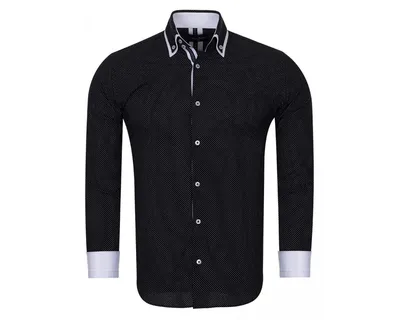 Мужчинам – мужская одежда :: Рубашки мужские :: Рубашка мужская черная  Freedom by Arber