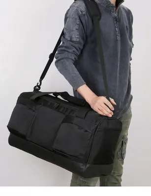 Известный бренд из искусственной кожи, мужские дорожные сумки, большая  Спортивная повседневная сумка на плечо для мужчин, сумка для багажа,  вместительная PT795 | AliExpress
