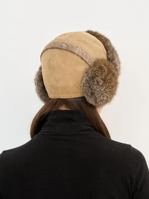 Зимняя теплая шапка-ушанка из овчины для мужчин, ушанка из искусственного  меха, шапка-пилот, толстая Русская Шапка унисекс, подарки для нее |  AliExpress