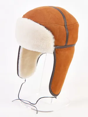 Мужская шапка-ушанка из натуральной овчины, русская ушанка-Авиатор, лыжная  шапка из меха кролика рекс | AliExpress