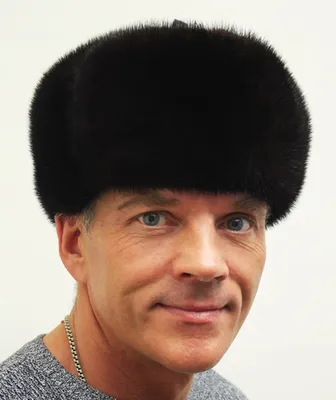 Головной убор меховой мужской шапка классическая норка коричневая - купить  в Москве по выгодной цене