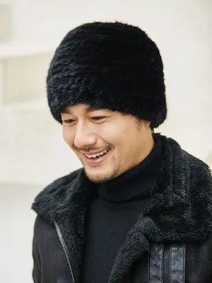 100% настоящая норковая меховая вязаная мягкая меховая шапка мужская шапка  и шарф мужские меховые шапки обеспечивают комфорт в холодную зиму |  AliExpress