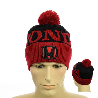Купить Молодежная мужская шапка с помпоном ''Honda'' NCMY 315 | Доставка по  Украине ( Bogema )