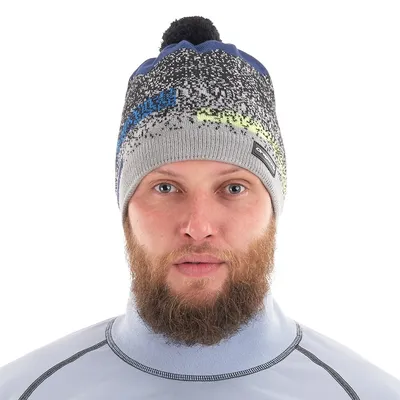Зимняя мужская шапка с помпоном Staff pattern микс SS0597 (ID#1501658638),  цена: 343 ₴, купить на Prom.ua