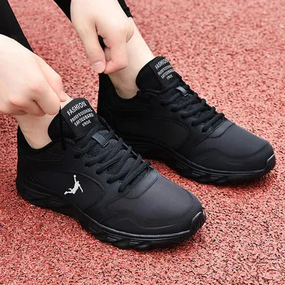 Black Skechers Shoes Men's Sporty 50081 Wide Width Train Leather Sneaker  Casual | eBay