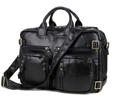 Мужская сумка Gucci A104233 кожаная чёрная 30:16 см - купить в Москве с  доставкой по РФ