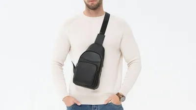 Prensiti 261-1 black Мужская сумка через плечо купить в интернет-магазине  New Sity