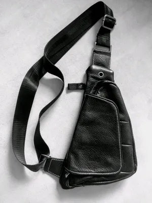 Мужская сумка через плечо, натуральная кожа - от производителя