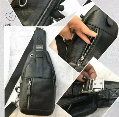 Купить Мужская сумка через плечо с клапаном Hight Touch 1698-6 чёрная в  Санкт-Петербурге